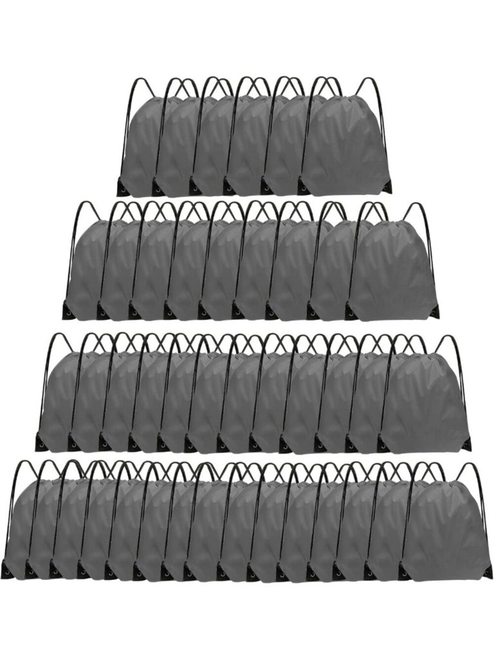 42 Pcs Drawstring Backpack Set - Lightweight, Durable, 16.5x13.4in Travel Bags
